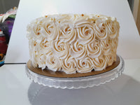 10” Cake with buttercream rosettes with or without gold/silver dragees