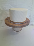 Custom Wedding Cake slanted ridge design, you add your own topper or florals