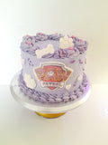 Cake, custom 8 inch Paw cake