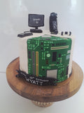 Cake, Custom PC THEMED cake 8 inch birthday cake. Cake
