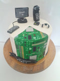 Cake, Custom PC THEMED cake 8 inch birthday cake. Cake