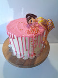 CAKE “Dirty30” cake with doll , 8 inch round