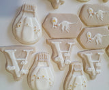 COOKIES, custom  neutral toned baby shower gender reveal cookie set, 1 dozen