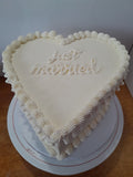 WEDDING HEART CAKE Heart cake 8 inch wedding cake 8 inch