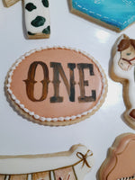 COOKIES, First Rodeo birthday cookies, 1 dozen custom cookies , COOKIES  royal icing DECORATED COOKIES