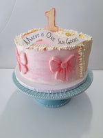 Cake 8" round birthday cake with  One Silly Goose themed
