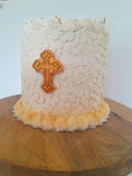 Custom COMMUNION, themed cake, COMMUNION cake with cross