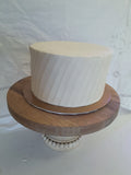 Custom Wedding Cake slanted ridge design, you add your own topper or florals