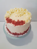 Birthday Cake, Custom RED VELVET birthday cake, 8 inch,