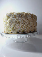 10” Cake with buttercream rosettes with or without gold/silver dragees