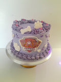 Cake, custom 8 inch Paw cake