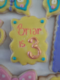 Custom Fancy cookie order , 1 dozen custom cookies