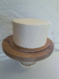 Custom Wedding Cake slanted ridge design, you add your own topper or florals
