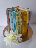BIRTHDAY CAKE, custom book themed cake 6 inch round