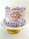 Cake, custom 8 inch Paw cake