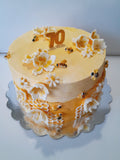 10” Bee themed Birthday CAKE, 70th BIRTHDAY