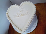 WEDDING HEART CAKE Heart cake 8 inch wedding cake 8 inch