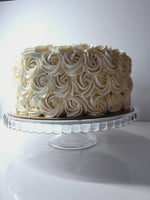 10” Cake with buttercream rosettes with or without gold/silver dragees