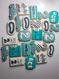 Cookies, Custom cookies for birthday party, by the dozen race themed