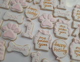 One Golden Year, cookie order , 1 dozen custom cookies