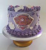 Cake, custom 8 inch Paw cake