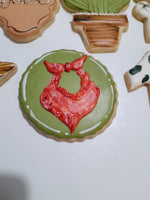 COOKIES, First Rodeo birthday cookies, 1 dozen custom cookies , COOKIES  royal icing DECORATED COOKIES