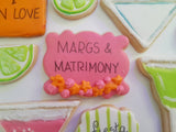 Cookies bachelorette custom drink themed COOKIES  royal icing DECORATED