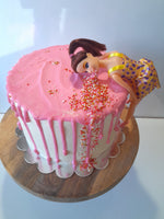 CAKE “Dirty30” cake with doll , 8 inch round