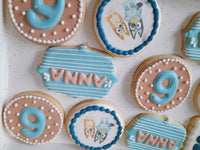 Dog cookies, birthday cookies, 23sweets.com custom cookie set, 