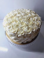 10” Cake with buttercream rosettes with or without gold/silver dragees