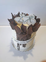 Birthday Cake, racer bike themed, 6 inch cake