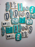 Cookies, Custom cookies for birthday party, by the dozen race themed