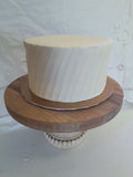 Custom Wedding Cake slanted ridge design, you add your own topper or florals