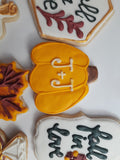 Renee Custom Fall cookie order , 1 dozen custom cookies