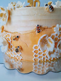 10” Bee themed Birthday CAKE, 70th BIRTHDAY