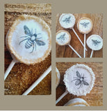 1 dozen, custom image CAKE POPS, wedding CAKEPOPS,  12 pcs  white wedding cake pops for bulk order,  restaurants food service industry.