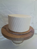 Custom Wedding Cake slanted ridge design, you add your own topper or florals
