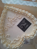 Cake, Custom Gender reveal cake 8 inch Heart cake