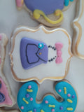 Custom Fancy cookie order , 1 dozen custom cookies