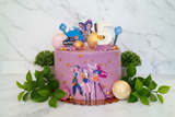 Cake, birthday cake, Custom cake trendy style, 10 inch round cake
