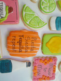 Cookies bachelorette custom drink themed COOKIES  royal icing DECORATED