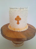 Custom COMMUNION, themed cake, COMMUNION cake with cross