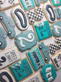 Cookies, Custom cookies for birthday party, by the dozen race themed