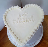 WEDDING Heart cake , anniversary cake, 8 inch wedding cake 8 inch, heart cakes