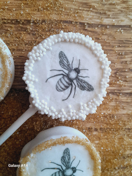 1 dozen, custom image CAKE POPS, wedding CAKEPOPS,  12 pcs  white wedding cake pops for bulk order,  restaurants food service industry.