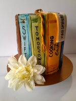BIRTHDAY CAKE, custom book themed cake 6 inch round