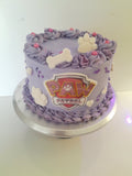 Cake, custom 8 inch Paw cake