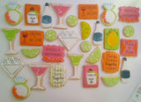 Cookies bachelorette custom drink themed COOKIES  royal icing DECORATED