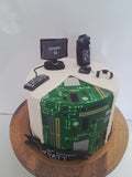 Cake, Custom PC THEMED cake 8 inch birthday cake. Cake
