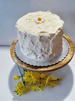 6” Cake with buttercream frosting simply decorated